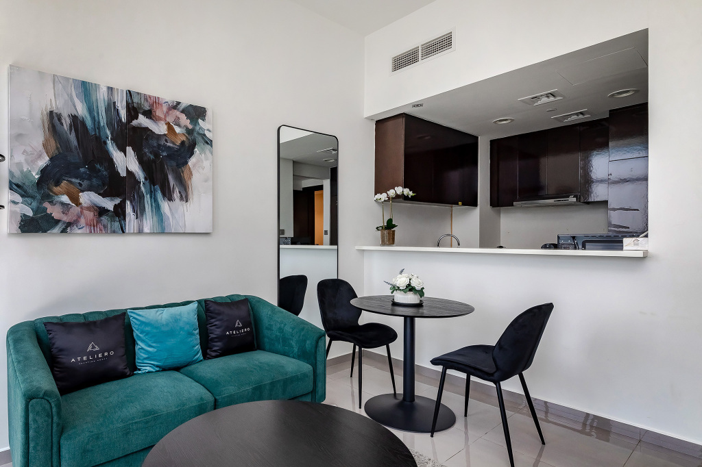 Дубай: Апартаменты Stylish 1BR at Damac Merano Tower with Great View