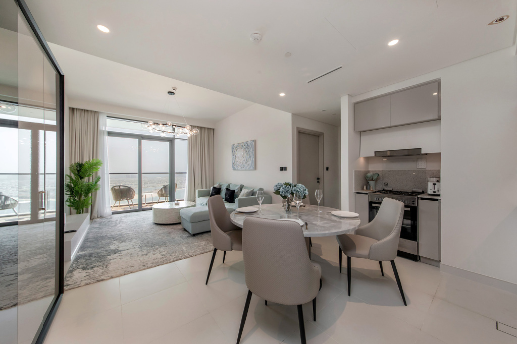 Дубай: Апартаменты Amazing 1BR in Marina Vista Emaar Beachfront