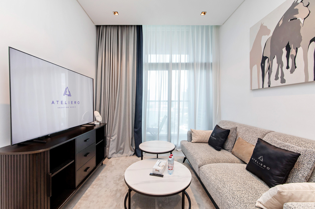 Дубай: Апартаменты Premium 1BR with Canal & Burj Khalifa view