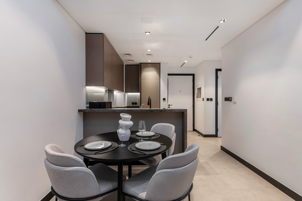 Дубай: Апартаменты Premium 1BR with Canal & Burj Khalifa view