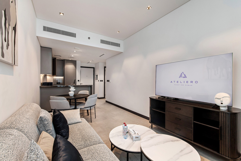 Дубай: Апартаменты Premium 1BR with Canal & Burj Khalifa view
