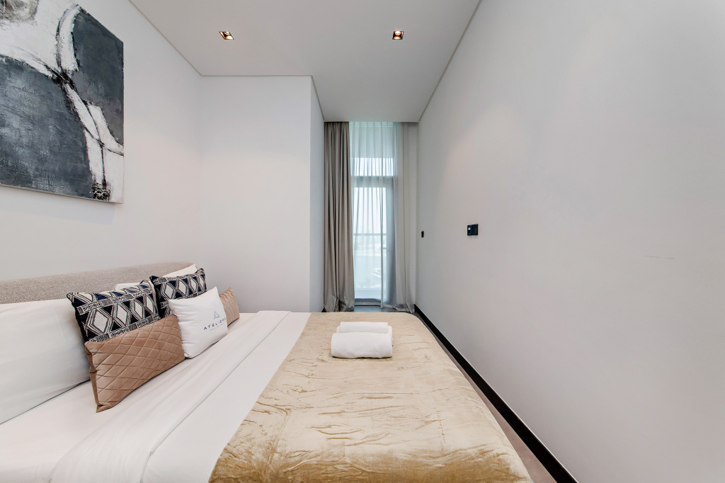 Дубай: Апартаменты Premium 1BR with Canal & Burj Khalifa view