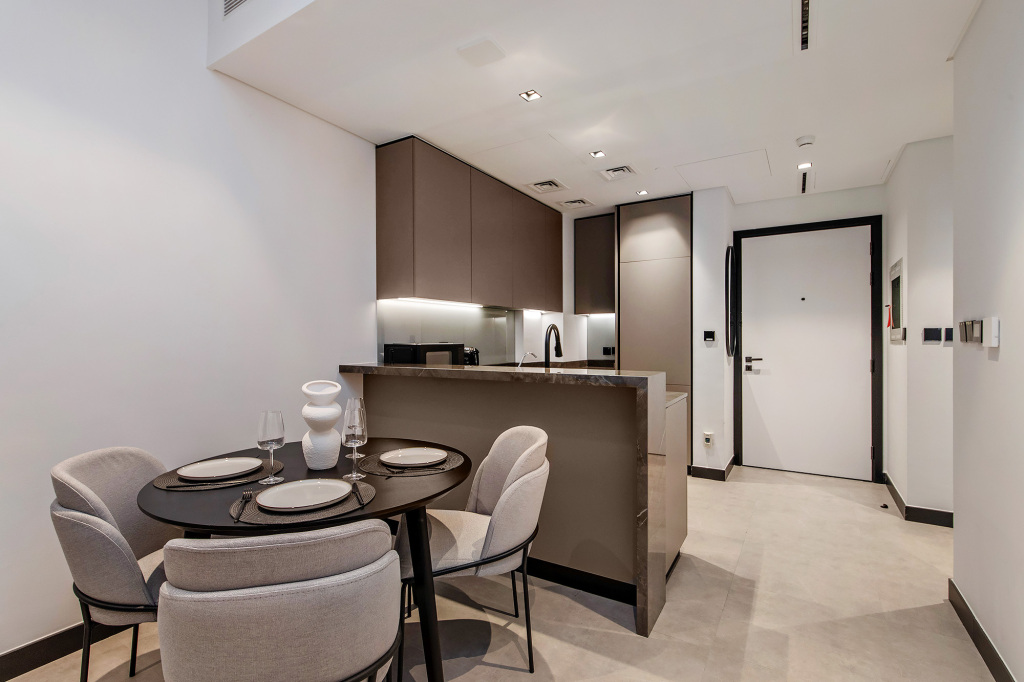 Дубай: Апартаменты Premium 1BR with Canal & Burj Khalifa view