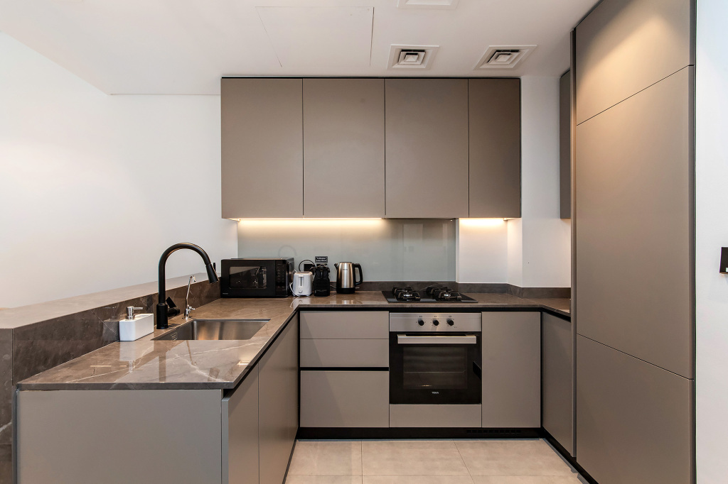 Дубай: Апартаменты Premium 1BR with Canal & Burj Khalifa view