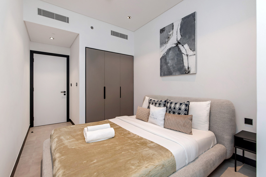 Дубай: Апартаменты Premium 1BR with Canal & Burj Khalifa view