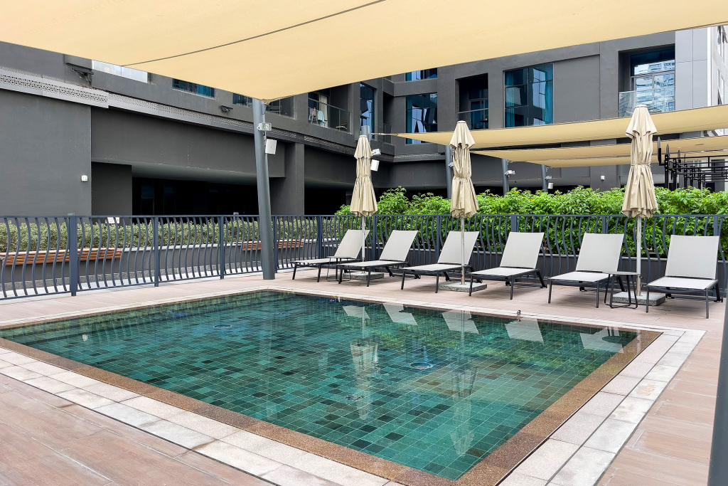 Дубай: Апартаменты Premium 1BR with Canal & Burj Khalifa view