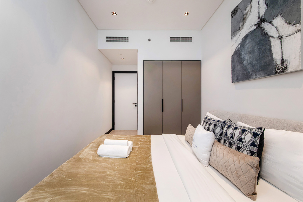 Дубай: Апартаменты Premium 1BR with Canal & Burj Khalifa view