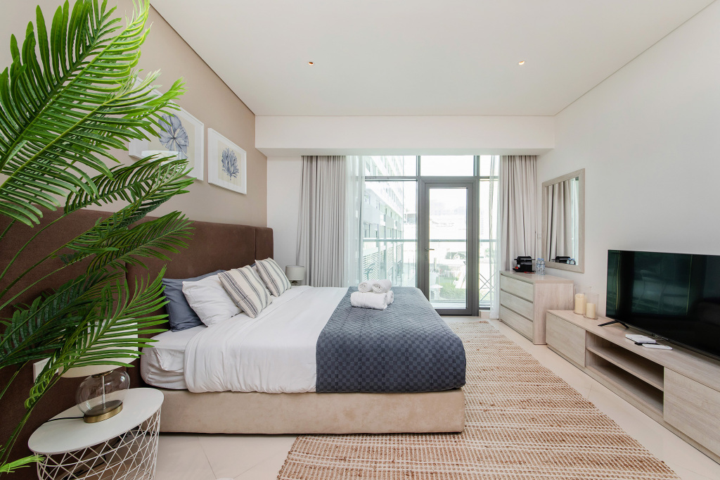 Дубай: Апартаменты Modern and Cozy Studio | Seven Palm Prime Location