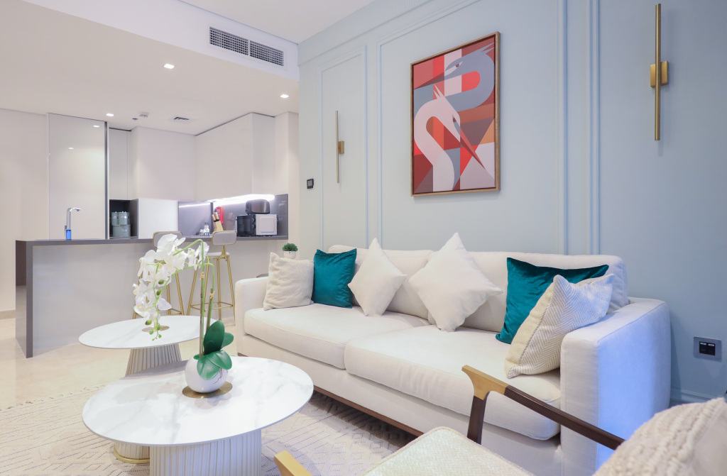 Дубай: Апартаменты Elite LUX Holiday Homes - Elegant 2BR Suite in Business Bay, Dubai