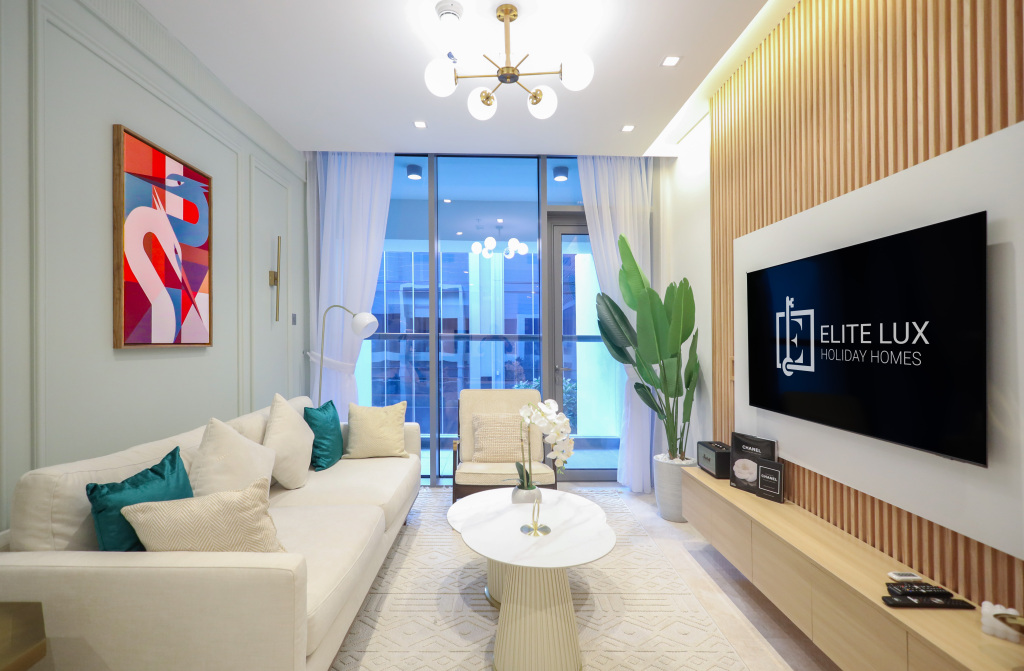 Дубай: Апартаменты Elite LUX Holiday Homes - Elegant 2BR Suite in Business Bay, Dubai