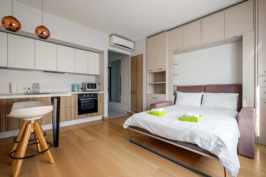 Москва: Апартаменты #3 Cosy studio for 2+1 by Lo Apartments