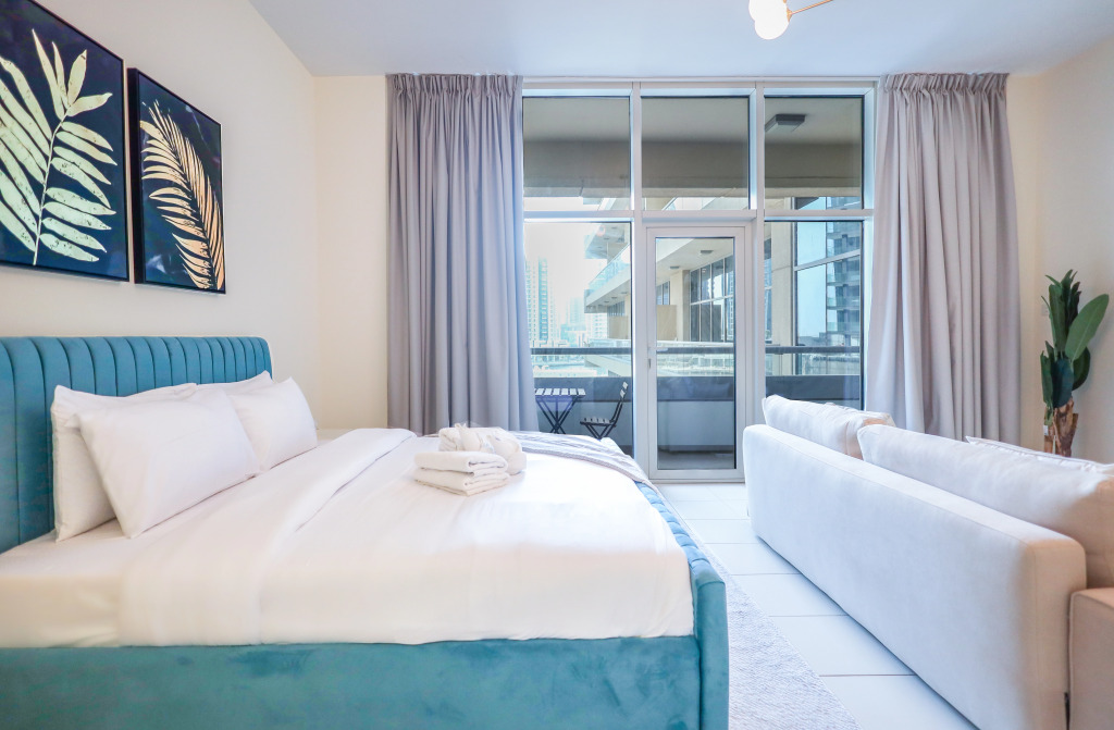 Дубай: Apartments Elite Lux Holiday Homes - Modern Comfort Studio in Business Bay