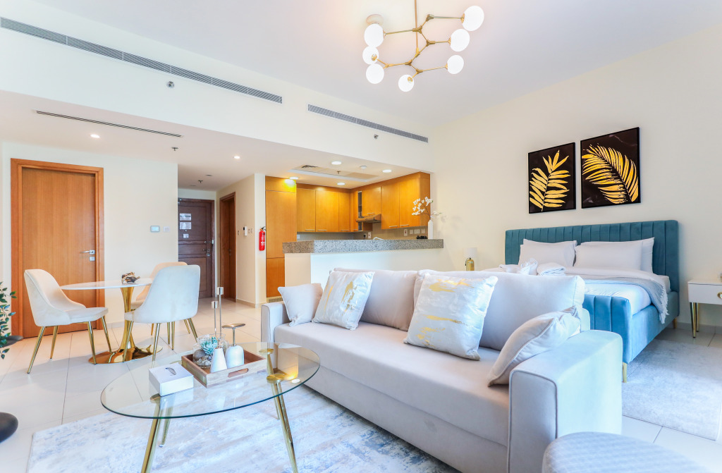 Дубай: Apartments Elite Lux Holiday Homes - Modern Comfort Studio in Business Bay