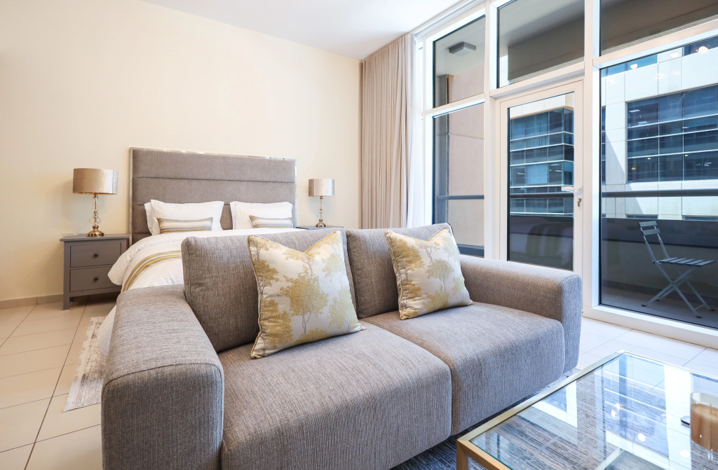 Дубай: Апартаменты Elite Lux Holiday Homes - Modern Elegance Studio in Business Bay, Dubai