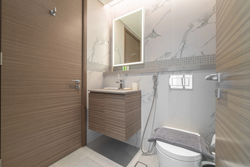 Дубай: Апартаменты Marco Polo - Stunning 2BR with Burj View | Spacious Gym & Pool