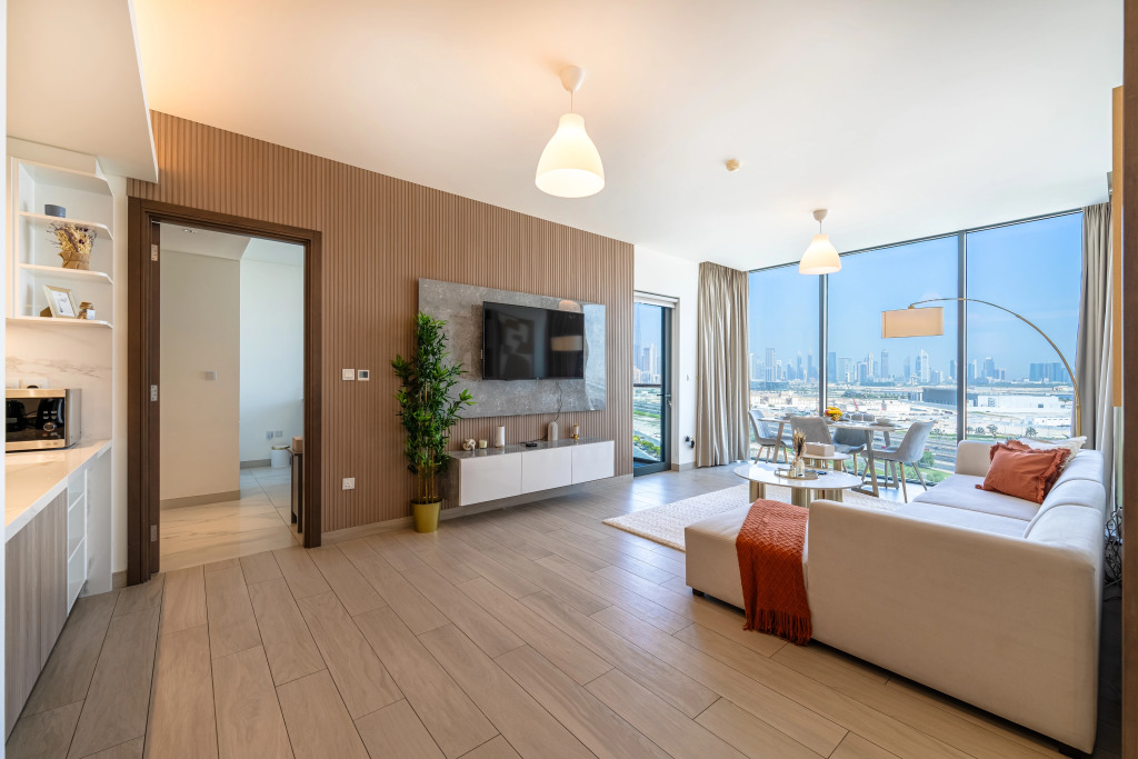 Дубай: Апартаменты Marco Polo - Stunning 2BR with Burj View | Spacious Gym & Pool