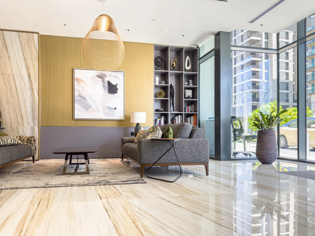 Дубай: Апартаменты Marco Polo - Stunning 2BR with Burj View | Spacious Gym & Pool