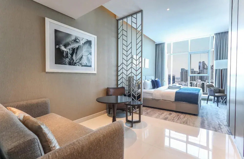 Дубай: Elite LUX Holiday Homes - Prive Maison Studio in Business Bay Dubai