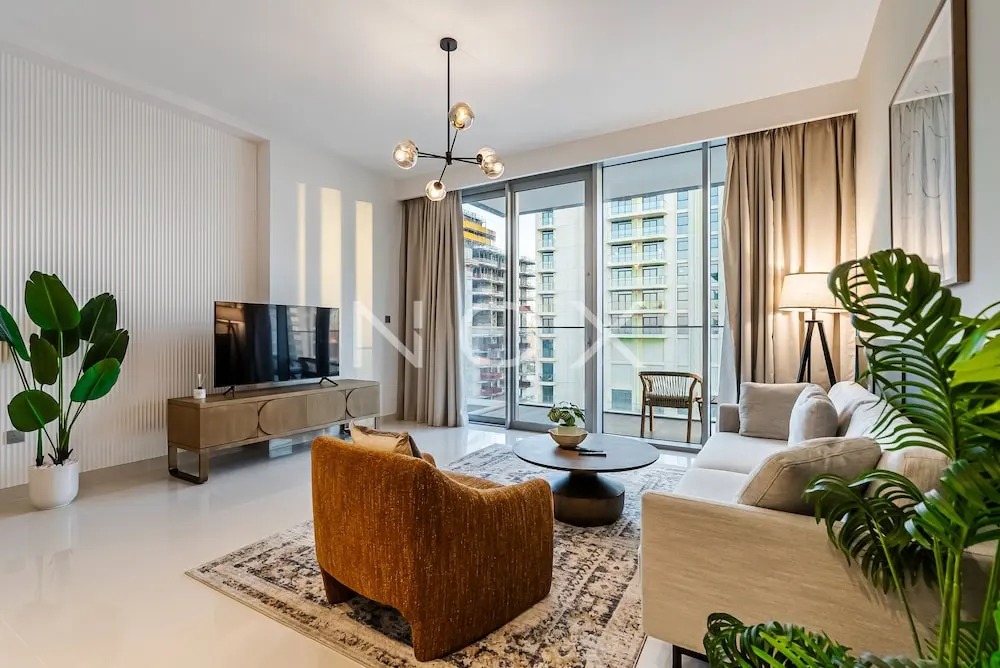 Дубай: Pristine 1BR Beach Isle Emaar Beachfront