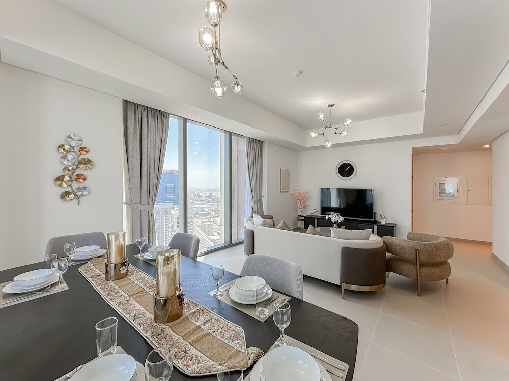 Дубай: Breathtaking 3BR with Sea & Marina