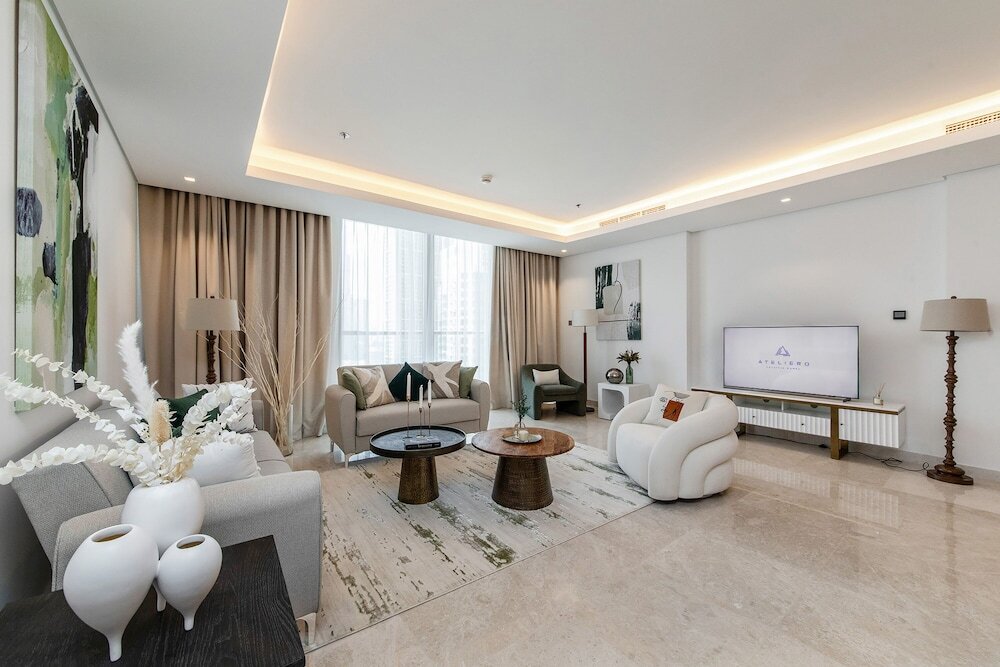 Дубай: Luxe 3BR with Burj Khalifa view