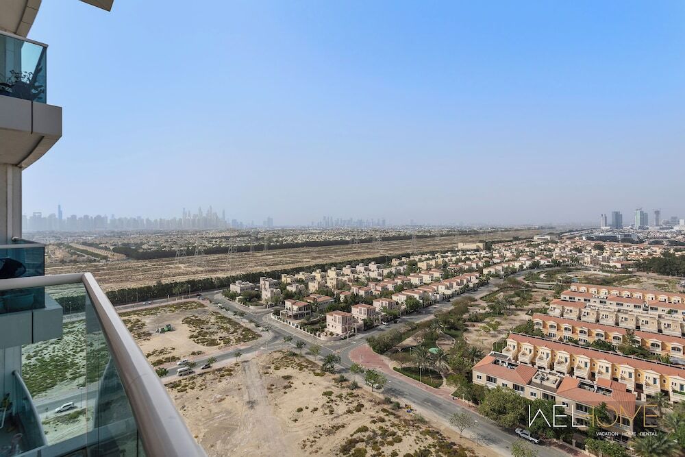 Дубай: WelHome - Relaxing and Fancy Studio Apt with City View