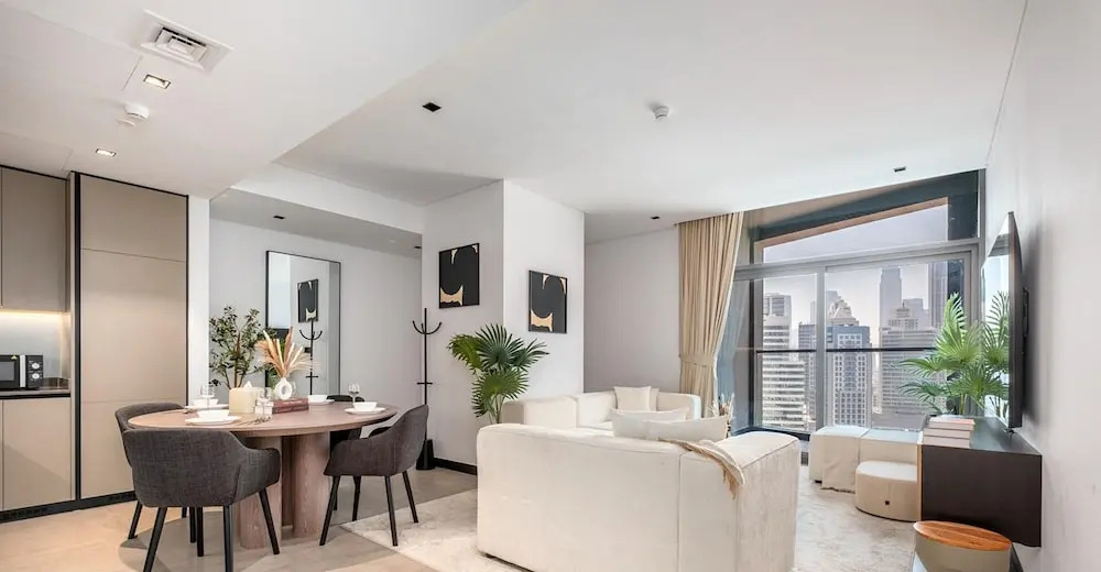 Дубай: Luxurious 2BR w/ Waterfront and Burj Khalifa View