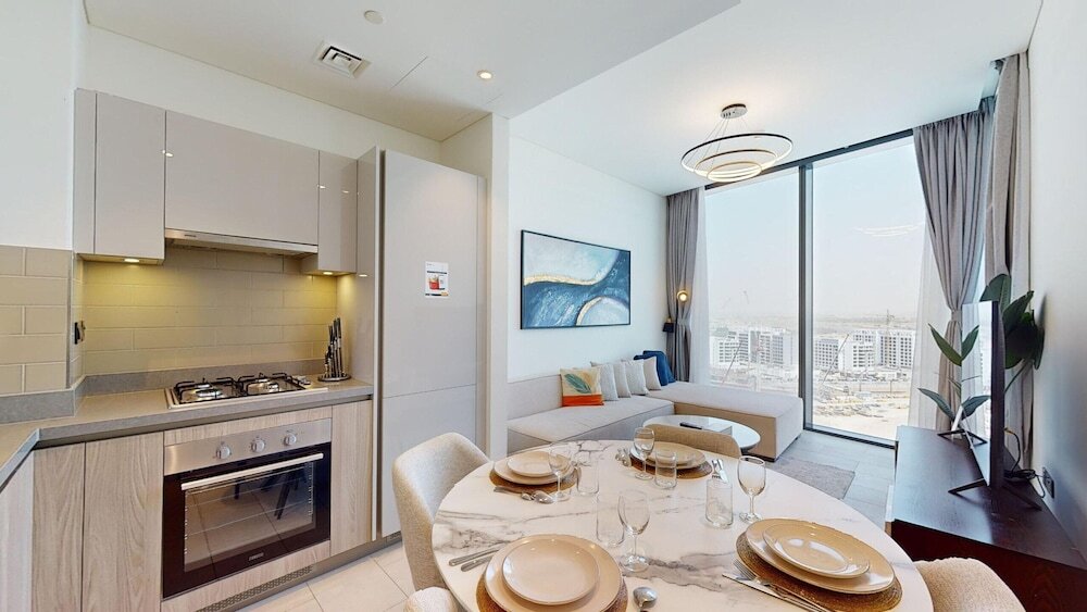 Дубай: Al Meydan - Sobha Waves 1BR Plus Maids