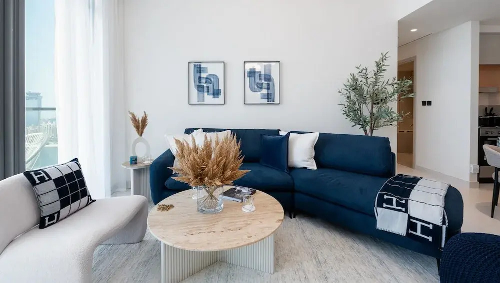 Дубай: Serene 1BR w Private Palm View Balcony