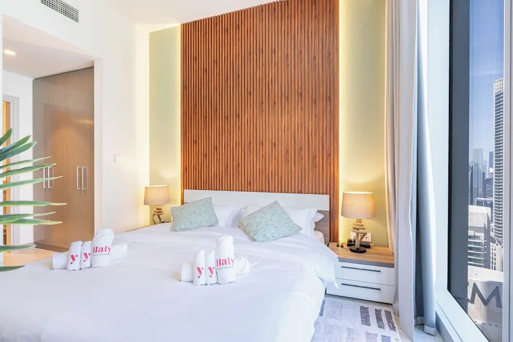 Дубай: Lux 3BHK Burj Khalifa & fountain view