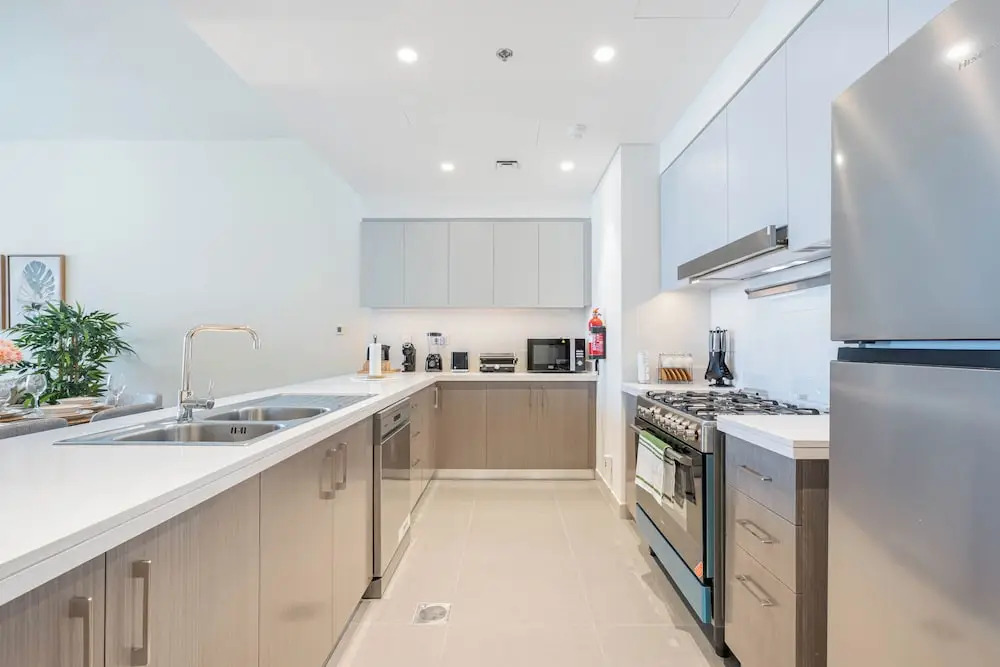 Дубай: Lux 3BHK Burj Khalifa & fountain view