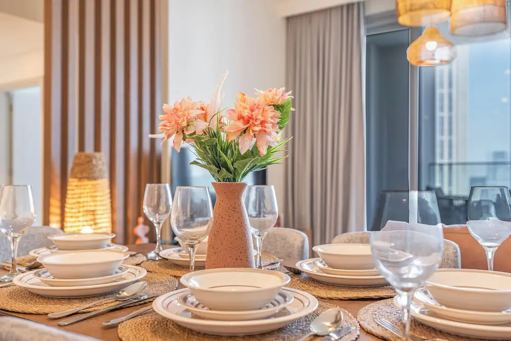 Дубай: Lux 3BHK Burj Khalifa & fountain view