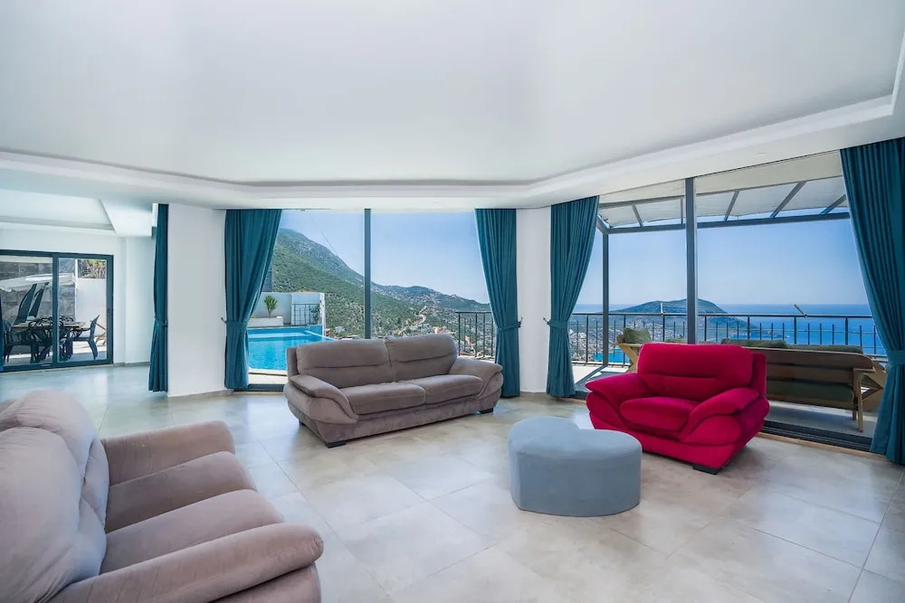 Калкан: Lux Villa With Jacuzzi Inf Pool - All Rooms w AC