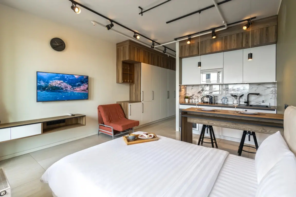 Москва: Апартаменты Студия с Видом на Город Elite Apartments