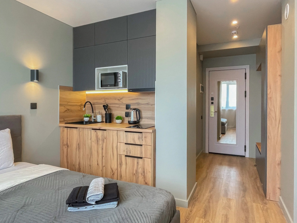 Квартира Dayker City Apartments студия возле метро Тропарево 1 — фото 3
