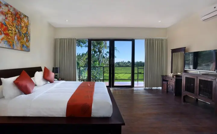 Переренан: Askara Villa Rice Field View