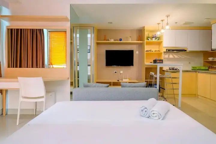 Modern and Spacious Studio with City View @ Grand Kamala Lagoon Apartment — фото 4