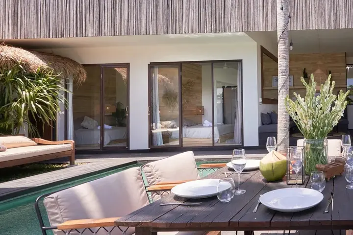 Керобокан: Fabulous 3BR Boho-chic Style, Umalas With Staff