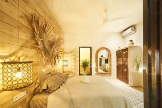 Керобокан: Fabulous 3BR Boho-chic Style, Umalas With Staff