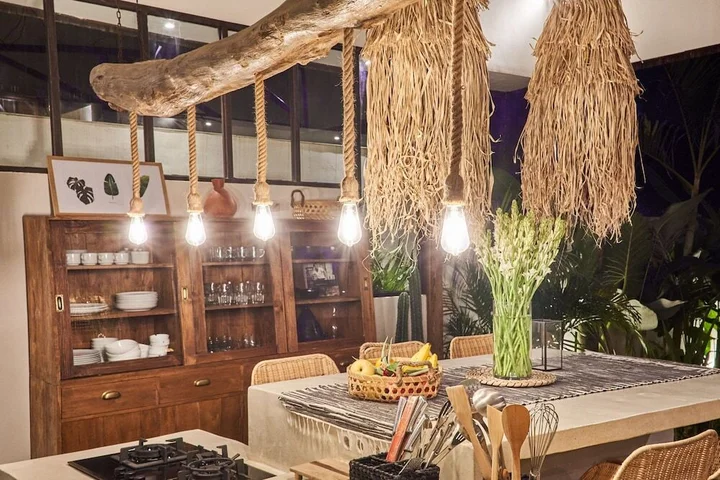 Керобокан: Fabulous 3BR Boho-chic Style, Umalas With Staff