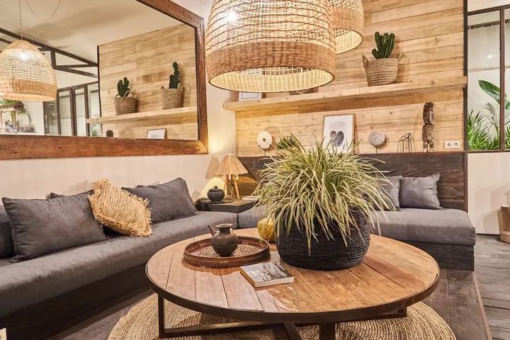 Керобокан: Fabulous 3BR Boho-chic Style, Umalas With Staff