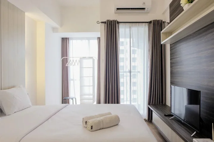 Legok: Fully Parquette City View Studio Apartment @ M-Town Residence