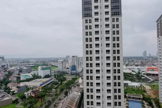 Legok: Fully Parquette City View Studio Apartment @ M-Town Residence