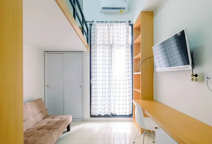 Депок: Minimalist and Comfortable Studio Dave Apartment