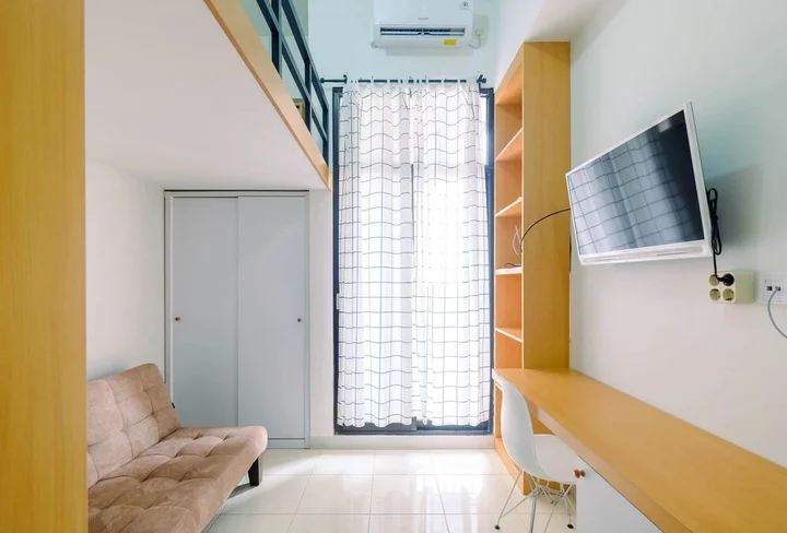 Депок: Minimalist and Comfortable Studio Dave Apartment