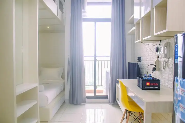 Simply And Cozy Living Studio With Single Bed At Dave Apartment — фото 5
