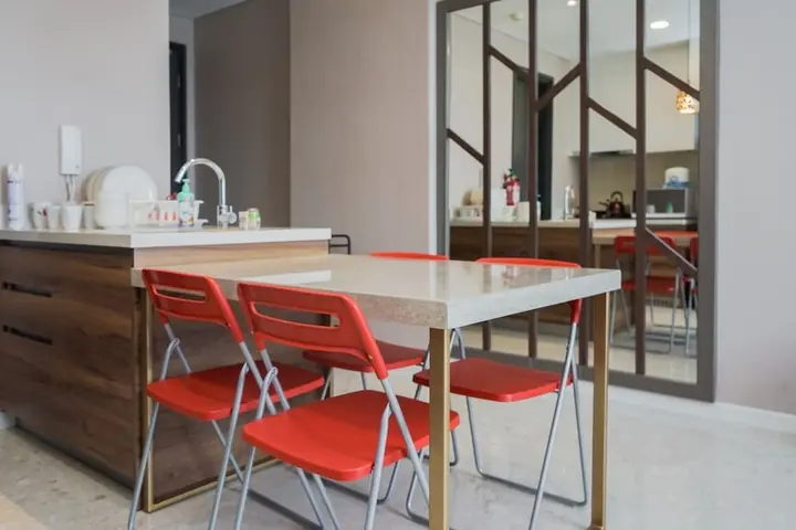 Legok: Cozy and New 2BR at Marigold Nava Park Apartment