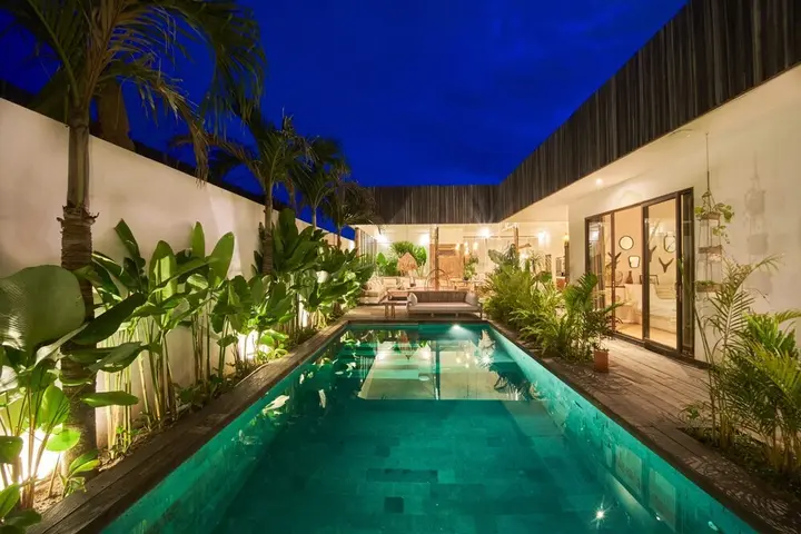 Керобокан: Cozy 3BR Private Villa With Tropical Design,umalas
