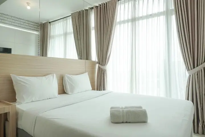 Minimalist Studio Room At Tree Park City Cikokol Apartment — фото 5