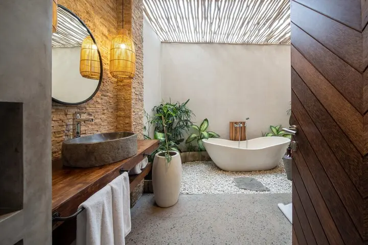 Керобокан: Stunning Architecture 5BR Bamboo With Tropical Pool Villa in Umalas